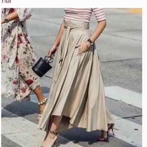 TIBI full maxi skirt with a belt size 0